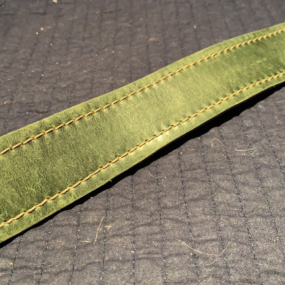 Fly London Reversible Cedar Green/Coffee Brown Ringleb Leather Belt - Picture 4 of 8